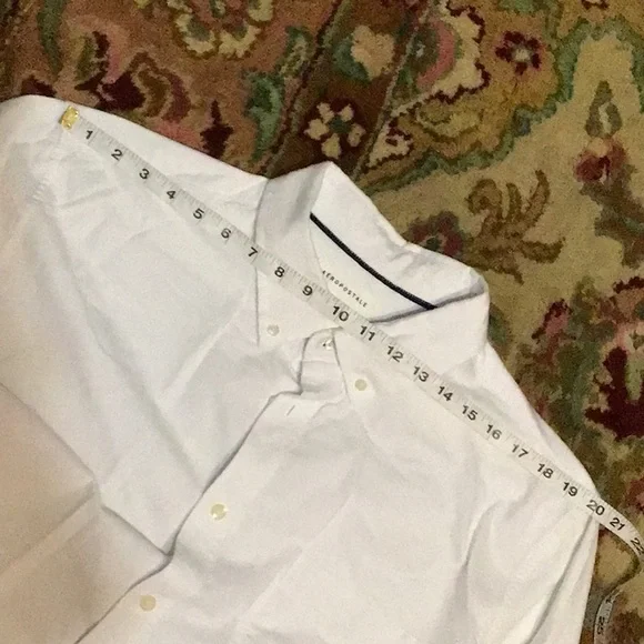 AEROPOSTALE BUTTON DOWN LONG SLEEVES MENS DRESS SHIRT - Picture 7 of 11